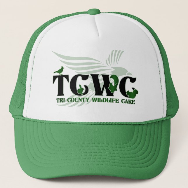 Grün des TCWC Logo-Hut-| Truckerkappe (Vorderseite)