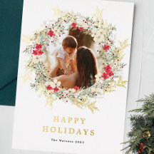 grün-elegant ein Foto fröhliches Weihnachtsgold