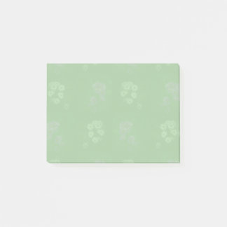 Grün floral post-it klebezettel