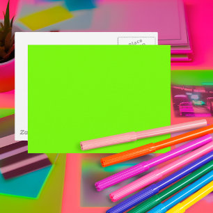 grün fluoreszieren postkarte