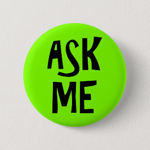 Grün fragen mich freiwillig button