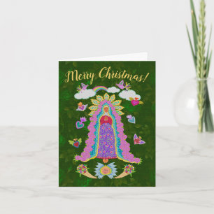 Grün frohe Weihnachten Unsere Lady von Guadalupe