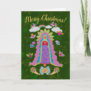Grün frohe Weihnachten Unsere Lady von Guadalupe
