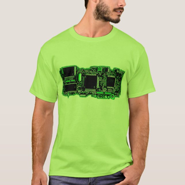 Grün für 2 T - Shirt (Vorderseite)