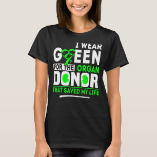 Grün für die Organspendertransplantation Nierenleb T-Shirt