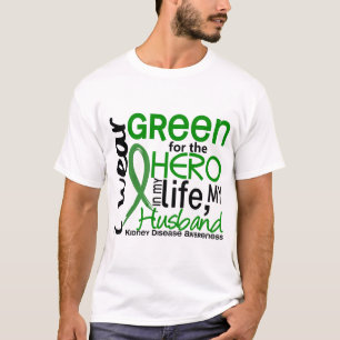 Grün für Ehemann-Nierenerkrankung des Held-2 T-Shirt