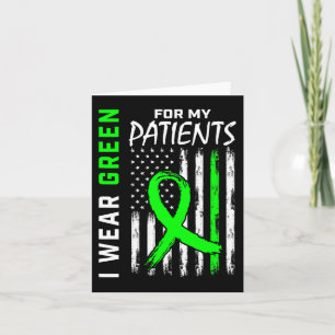 Grün für meine Patienten Nierenerkrankung Awarene Karte