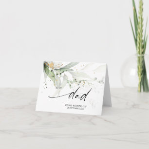 Grün für meinen Vater an meinem Hochzeitstag von B Karte