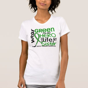 Grün für Schwester-Nierenerkrankung des Held-2 T-Shirt