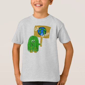 Grün gehen Planet grüner T-Shirt