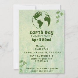 Grün gehen, Spaß haben: Earth Day Celebration Save The Date