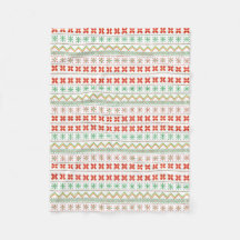 Grün-Gelb-Rot Pixel Strickmuster