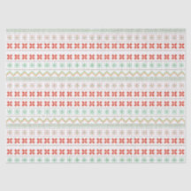Grün-Gelb-Rot-Pixel-Strickmuster