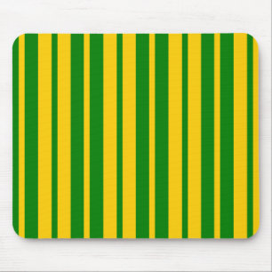 Grün gelbes stilvolles Streifenmusterdesign Mousepad