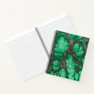 Grün gemusterter Malachit Notizbuch
