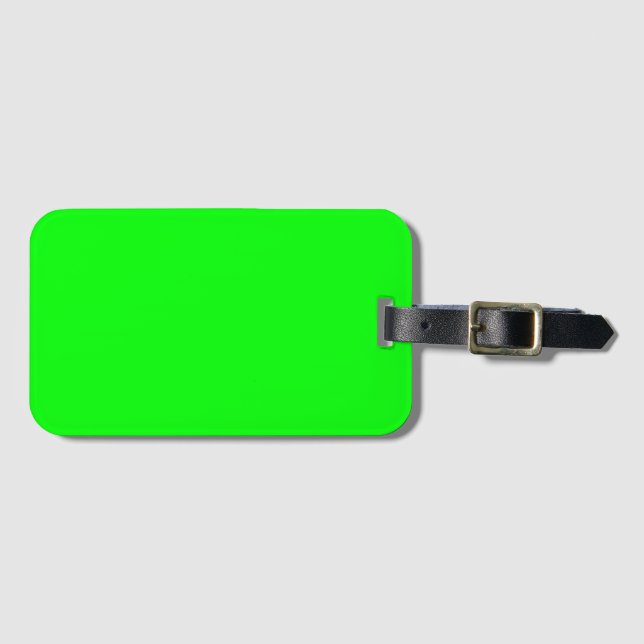 Grün Gepäckanhänger (Vorderseite (Horizontal))