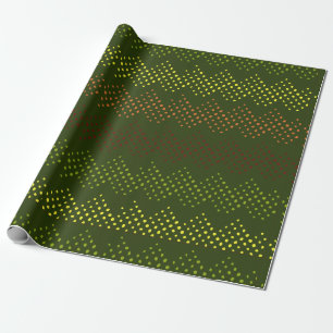 Grün gepunktetes Muster Geschenkpapier