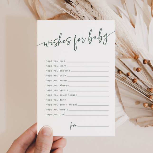 Grün gesägte Wünsche für Baby Modern Advertising C (Von Creator hochgeladen)