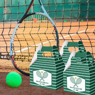Grün gestreifter Tennis-Club Country Club Geschenkschachtel