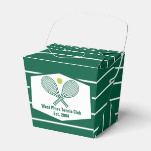 Grün gestreifter Tennis Custom Country Club Fortun Geschenkschachtel