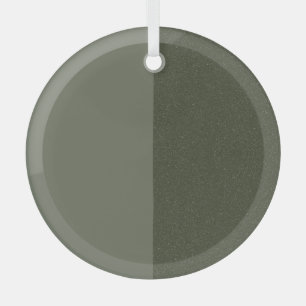 Grün geteiltes Moos - individuell anpassbares Desi Ornament Aus Glas