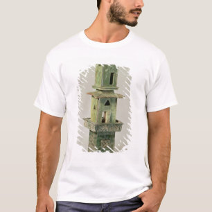 Grün glasig-glänzendes Modell eines Turms T-Shirt