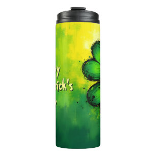 Grün, Glück & Freude - Frohen St. Patrick's Day! Thermosbecher