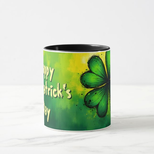 Grün, Glück & Freude - Happy St. Patrick's Day! Tasse (Zentrum)