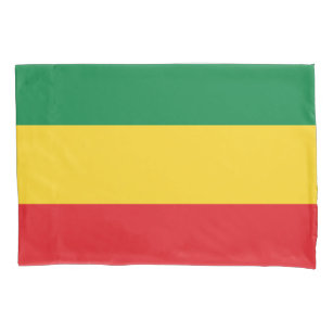 Grün, Gold (gelb) und rote Farbflagge Kissenbezug