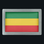 Grün, Gold (gelb) und rote Farbflagge Rechteckige Gürtelschnalle<br><div class="desc">Grün-,  des Gold-(Gelb) u. Fahnen-Farben. 

Vintage alte Schulalternative angesagte Hopfent-shirts Kleid,  Hüte,  Aufkleber,  intelligente Telefon-Hüllen und mehr.</div>