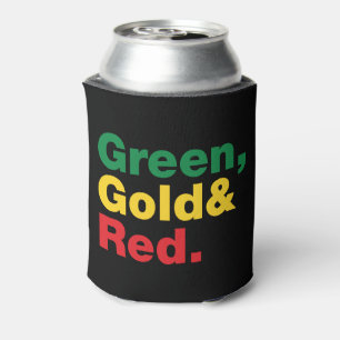 Grün, Gold und Rot. Dosenkühler