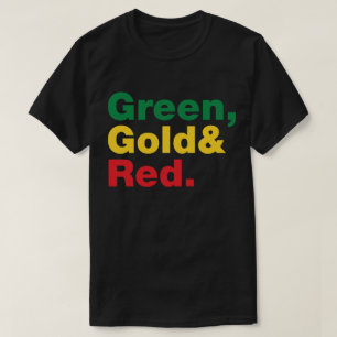 Grün, Gold und Rot. T-Shirt