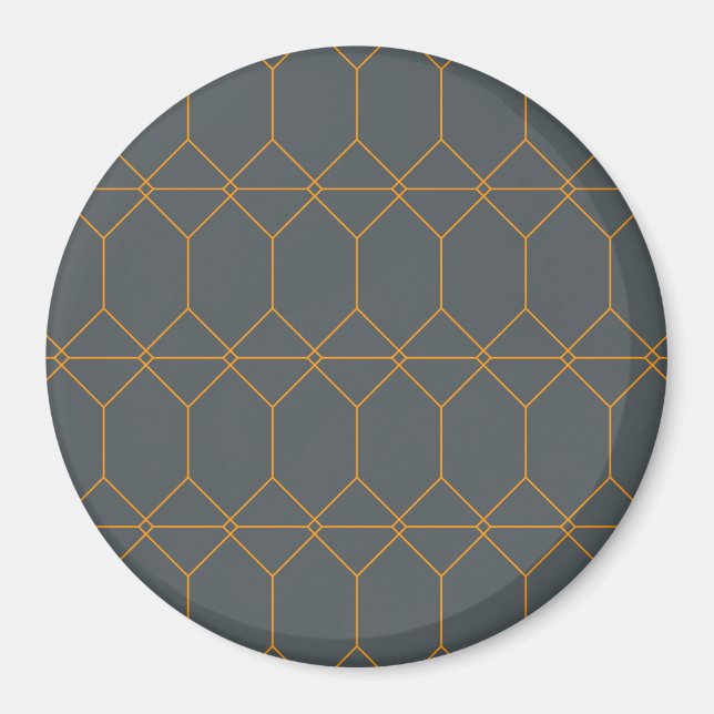 Grün, goldfarben, einfach, Retro, elegante Abbildu Magnet (Vorne)