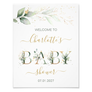 Grün & goldgrün Willkommensdusche Foto Pri