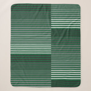 Grün, Grau, Schwarz, Weiß gestreift Sherpadecke