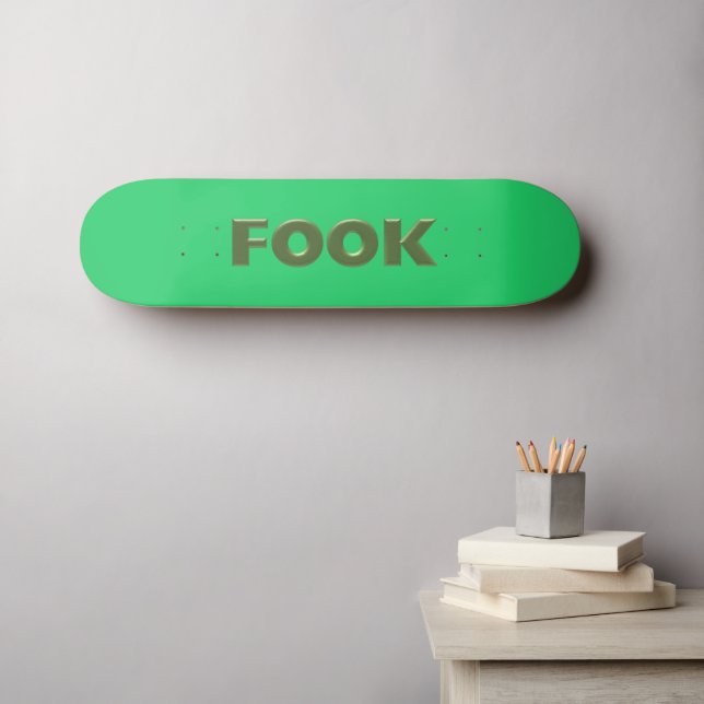 Grün grüne Skateboard (Wandkunst (Horz))