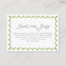 Grün handbemalter Rahmen Bücher für Baby