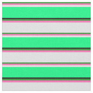 Grün, Heiß Rosa, Lavendel, Grün und Schwarz Stoff