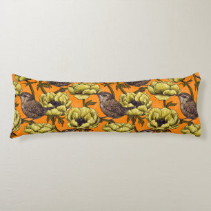 Grün im gelben Anemonengarten Seitenschläferkissen