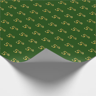 Grün, Imitat-Gold5. (fünftes) Ereignis Geschenkpapier