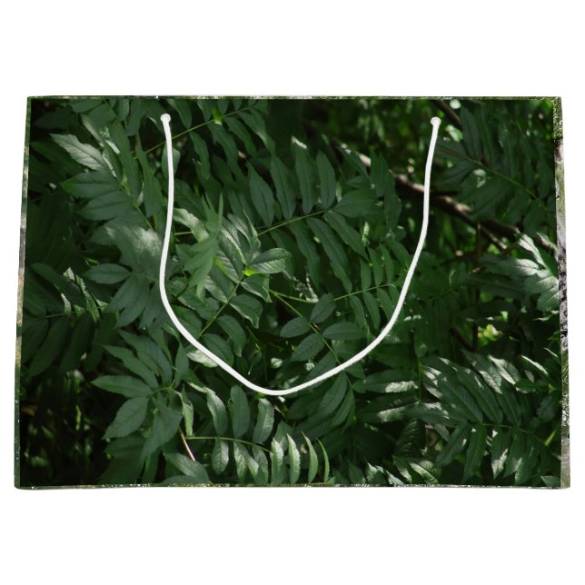 Grün in Gelbstein Große Geschenktüte (Vorderseite)