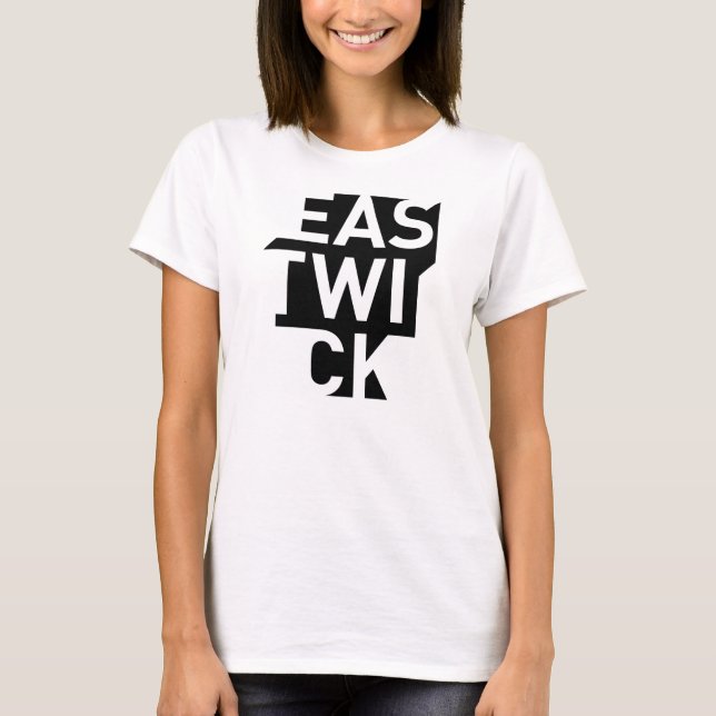 Grün-in-Schwarzes das Logo-Trägershirt der Frauen T-Shirt (Vorderseite)