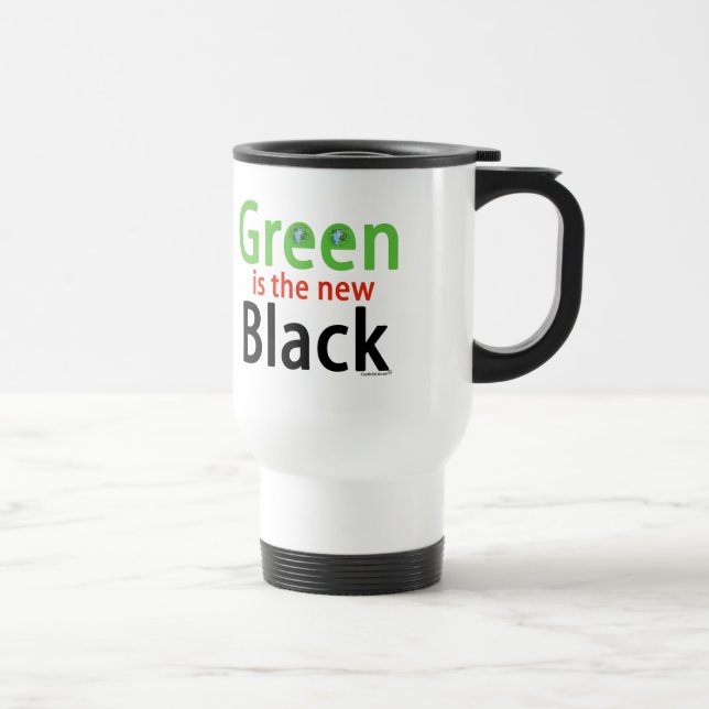 Grün ist das neue Schwarze Reisebecher (Rechts)
