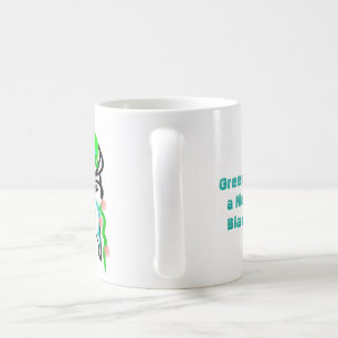 Grün ist ein neues Schwarzes - durch Galina - Kaffeetasse