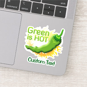 Grün ist HOT Aufkleber