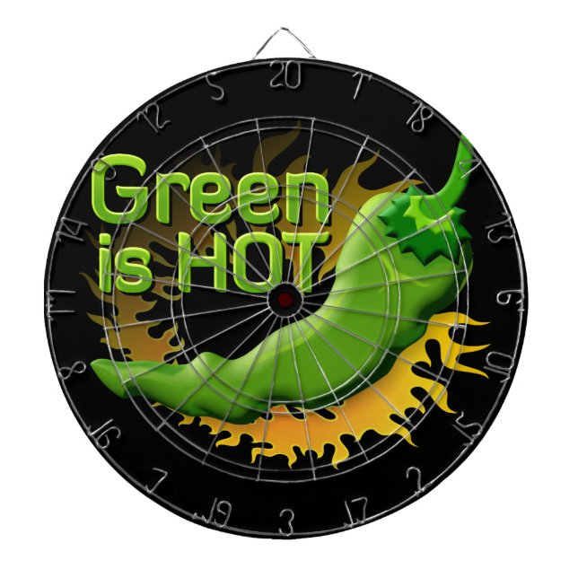 Grün ist HOT Dartscheibe (vorne)