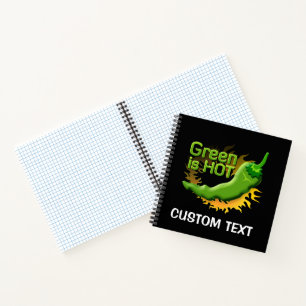 Grün ist HOT Notizbuch