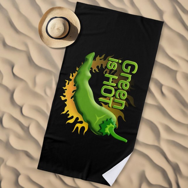 Grün ist HOT Strandtuch (Von Creator hochgeladen)