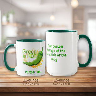 Grün ist HOT Tasse