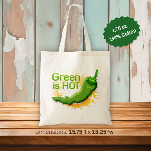 Grün ist HOT Tragetasche